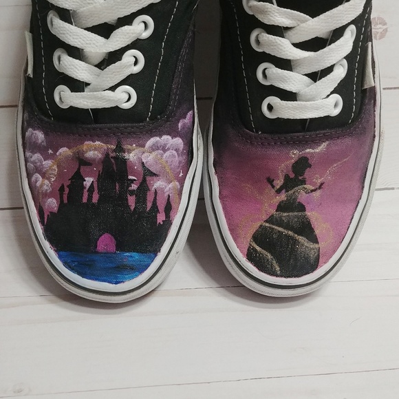 Custom Disney Cinderella Castle Vans 